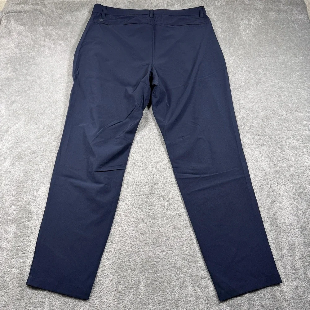 Fabletics The Only Pant Mens 35x32 Navy Blue Chino Stretch‎ Water Resistant NWT